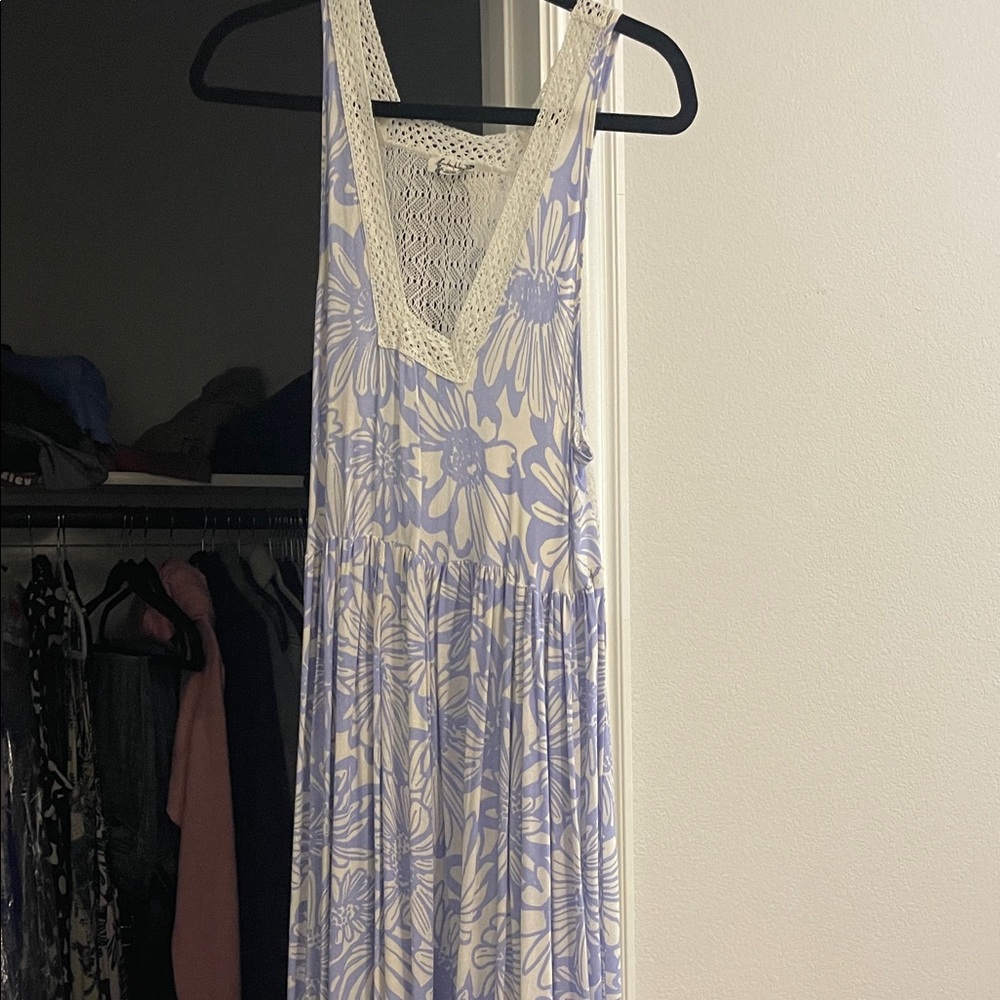 Free People Floral Lace Maxi Dress